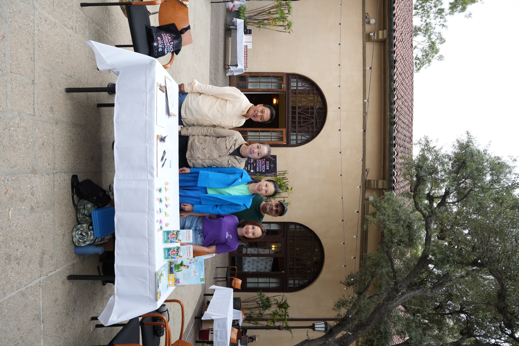 Biological-age testing booth on site — Aetas & GlycanAge lab partners