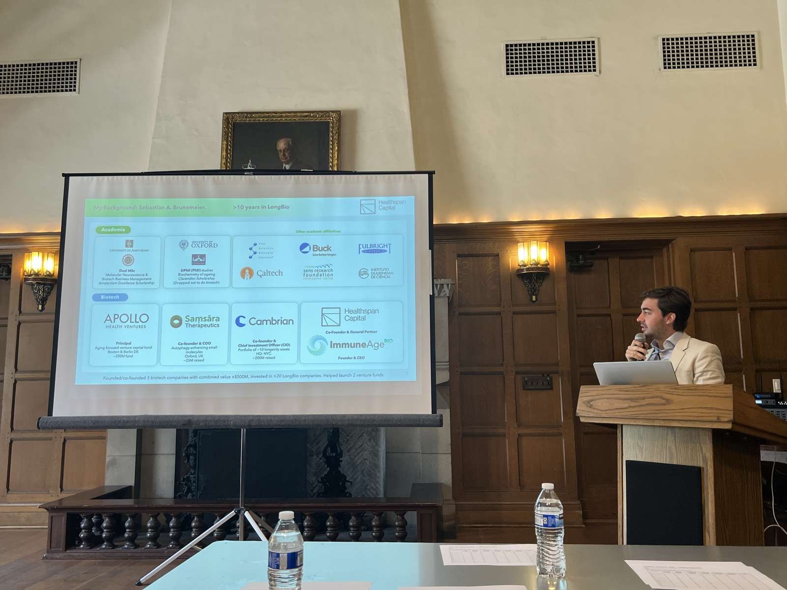 Mapping the longevity industry landscape during a speaker event