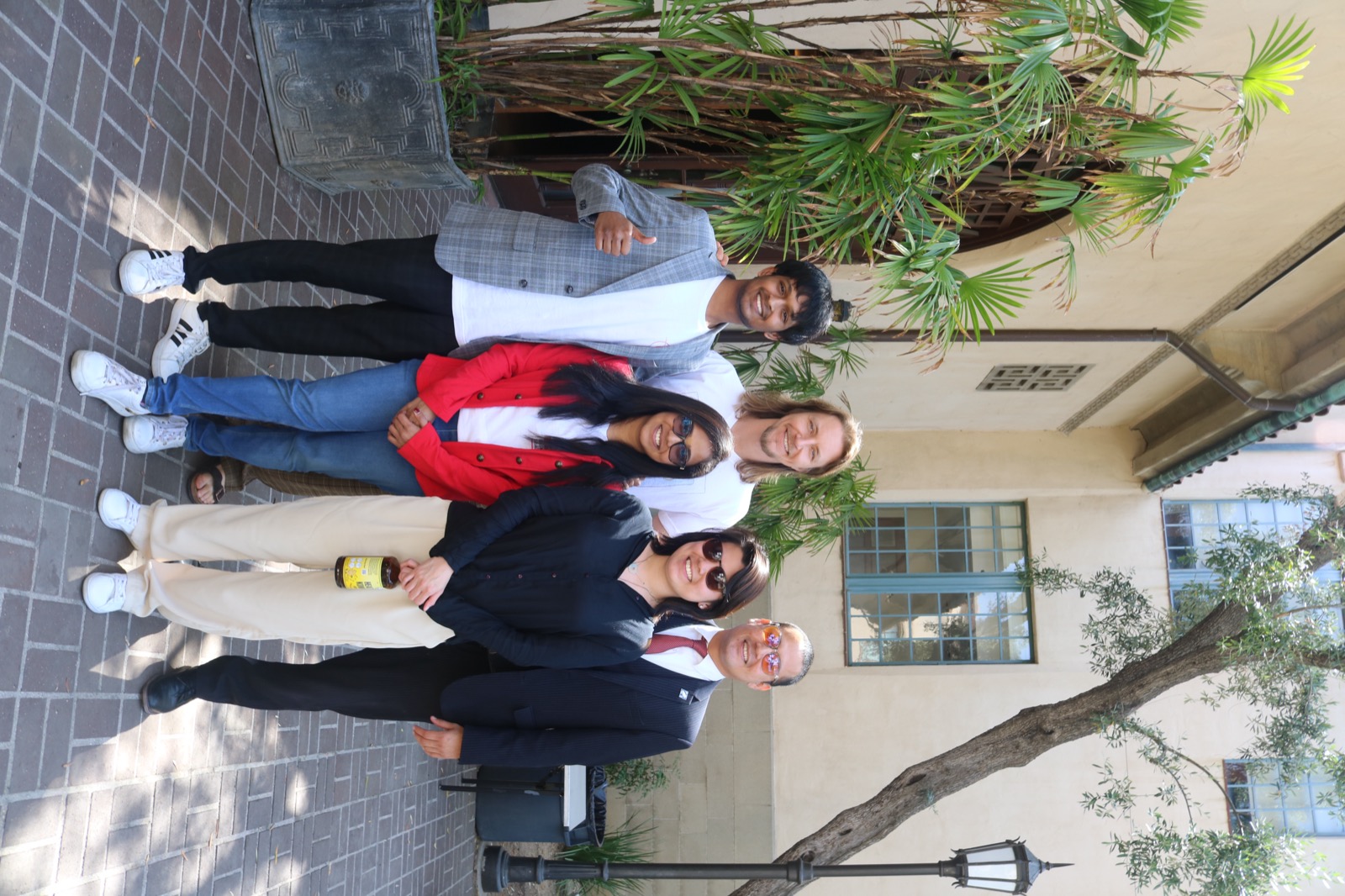 Club leadership team on campus