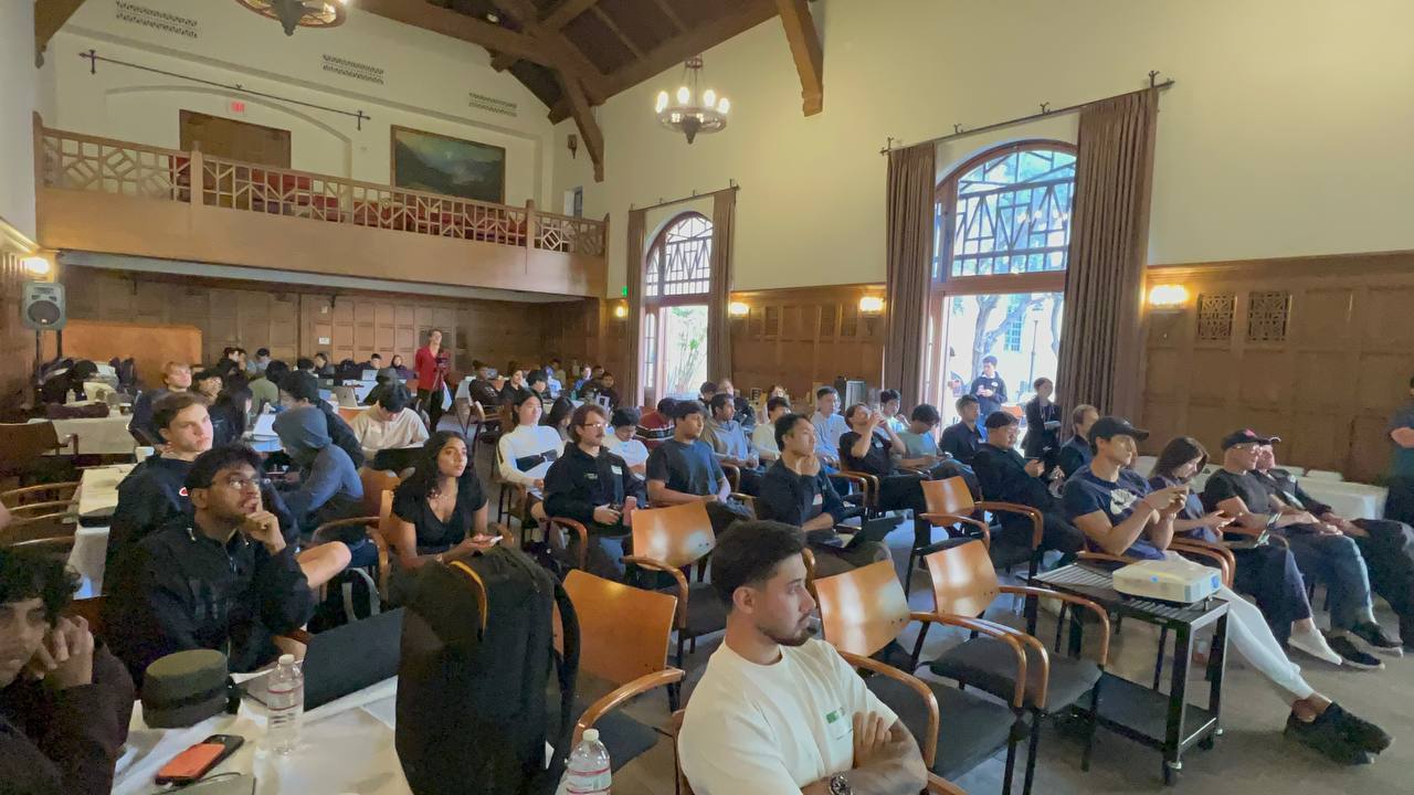 Full house in Dabney Hall during a featured talk